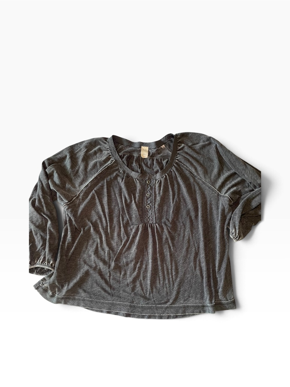 Free People We The Free Black Flowy Swing Top Size Medium